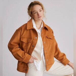NWT Levi's Varsity Cozy Wool Trucker Jacket in Glazed Ginger Size Medium